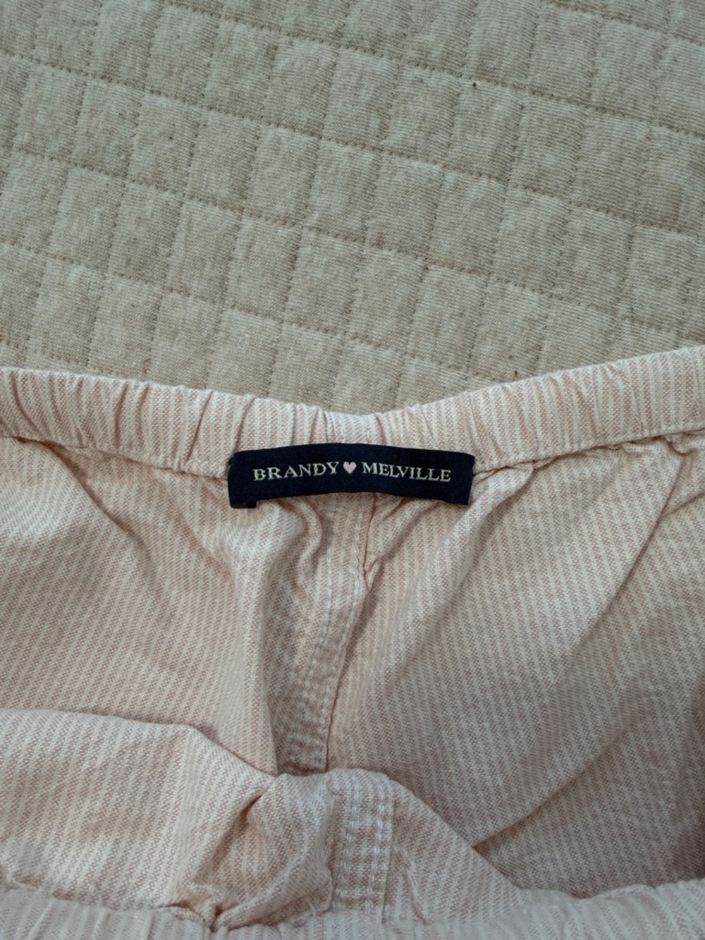 Brandy Melville light striped linen pants - Picture 4 of 4
